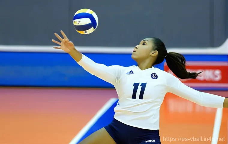 배구 선수 전술 분석 - **Prompt: "The Invisible Dance of Volleyball Strategy"**
    "A high-angle, dynamic shot of a profes...