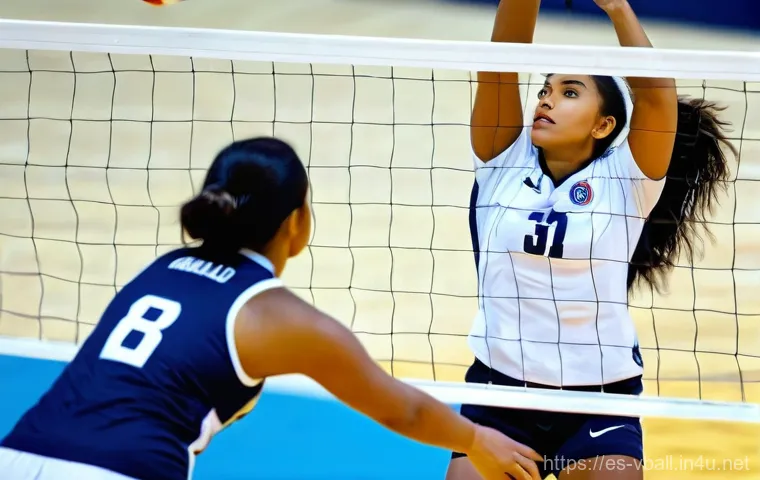 배구 선수 전술 분석 - **Prompt: "The Dual Art of the Volleyball Serve: Float and Power"**
    "A split-image or dual-scene...