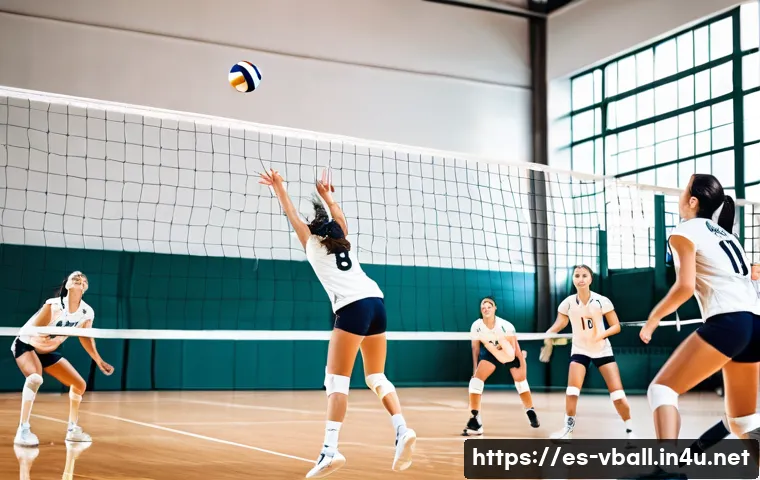 배구 국제 규정 개정 사항 - A dynamic volleyball match scene illustrating the new rally point scoring
